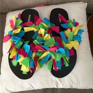 Old Navy Multicolor Fringe Sandals